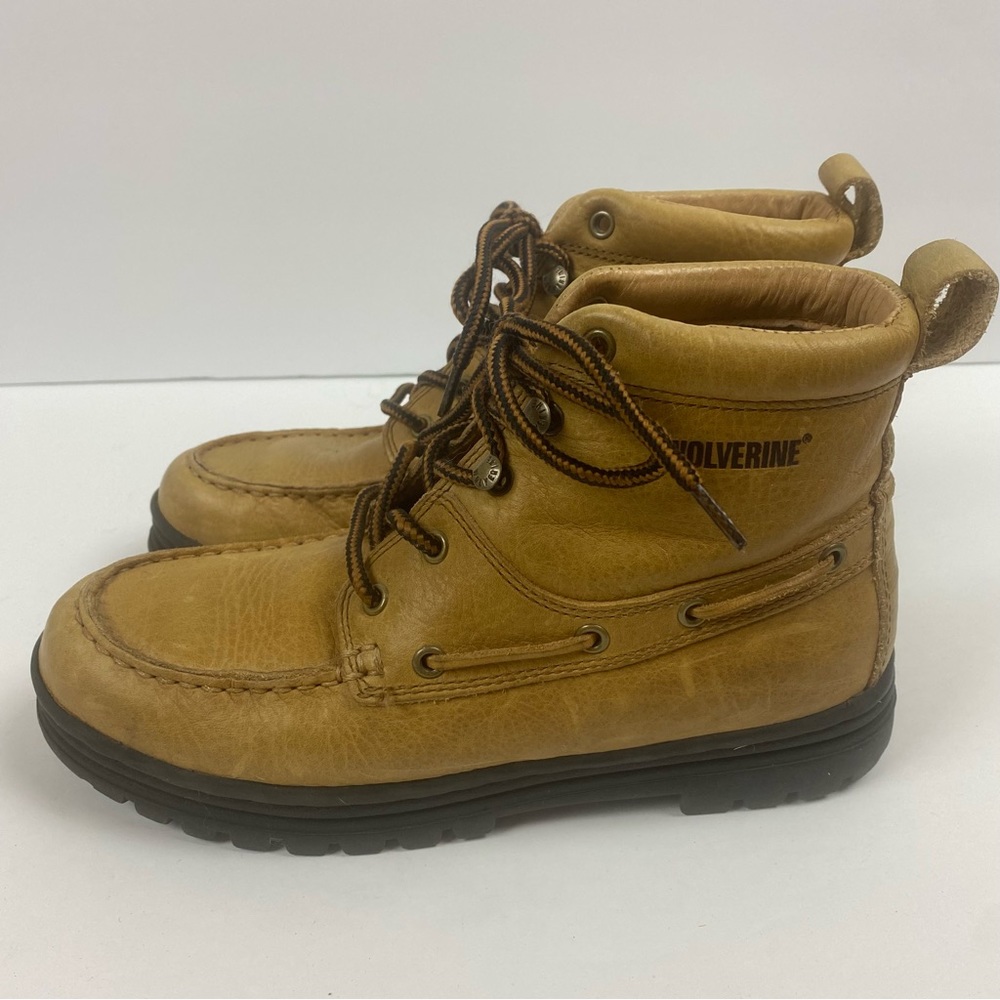 Wolverine 8403 Leather Lace-up Boots Chukka Tan Brown size 6.5